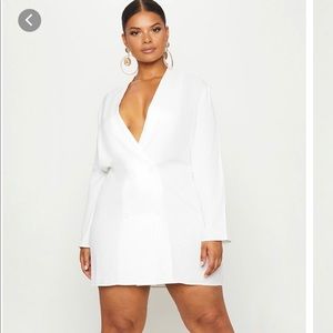 White Blazer Dress